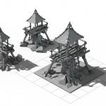 Модель здания. 3d модель для Unity 3d
