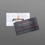 Визитная карточка для радиостанции "Максимум"